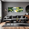 Serene Swans Pond Living Room Demo