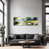 Serene Swans Pond Living Room Demo