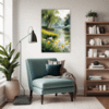 Serene Swans Pond Living Room Demo