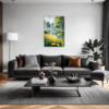 Serene Swans Pond Living Room Demo