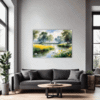 Serene Swans Pond Living Room Demo