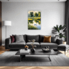 Serene Swans Pond Living Room Demo
