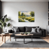 Serene Swans Pond Living Room Demo