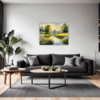Serene Swans Pond Living Room Demo