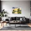 Serene Swans Pond Living Room Demo