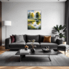Serene Swans Pond Living Room Demo