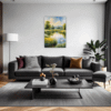 Serene Swans Pond Living Room Demo