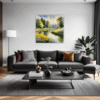 Serene Swans Pond Living Room Demo