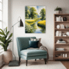Serene Swans Pond Living Room Demo