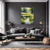 Serene Swans Pond Living Room Demo