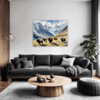 Serene Yak Mountains Living Room Demo