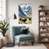 Serene Yak Mountains Living Room Demo