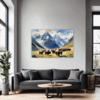 Serene Yak Mountains Living Room Demo