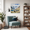 Serene Yak Mountains Living Room Demo