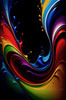 Abstract Color Field Art Print Embracing Serenity in Color Exploration