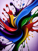 Abstract Color Field Art Print Embracing Serenity in Color Exploration