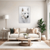 Siberian Husky Abstraction Living Room Demo