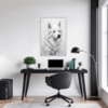 Siberian Husky Abstraction Office Demo