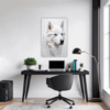 Siberian Husky Abstraction Office Demo
