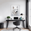 Siberian Husky Abstraction Office Demo