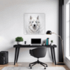 Siberian Husky Abstraction Office Demo