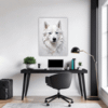 Siberian Husky Abstraction Office Demo