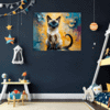 Sleek Siamese Cat Children's Room Demo