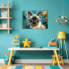 Sleek Siamese Cat Children's Room Demo