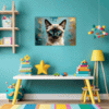 Sleek Siamese Cat Children's Room Demo