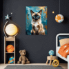 Sleek Siamese Cat Children's Room Demo