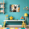 Sleek Siamese Cat Children's Room Demo