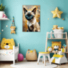 Sleek Siamese Cat Children's Room Demo