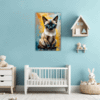 Sleek Siamese Cat Children's Room Demo