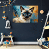 Sleek Siamese Cat Children's Room Demo