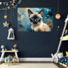 Sleek Siamese Cat Children's Room Demo