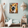 Sleek Siamese Cat Children's Room Demo