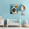 Sleek Siamese Cat Children's Room Demo