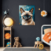 Sleek Siamese Cat Children's Room Demo