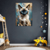 Sleek Siamese Cat Children's Room Demo