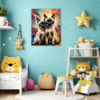 Sleek Siamese Cat Children's Room Demo