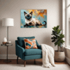 Sleek Siamese Cat Living Room Demo