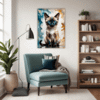 Sleek Siamese Cat Living Room Demo