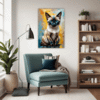 Sleek Siamese Cat Living Room Demo