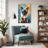 Sleek Siamese Cat Living Room Demo