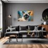 Sleek Siamese Cat Living Room Demo