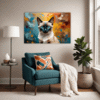 Sleek Siamese Cat Living Room Demo