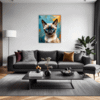 Sleek Siamese Cat Living Room Demo