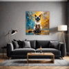 Sleek Siamese Cat Living Room Demo
