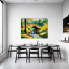 Small Bridge Over Stream Dining Room Demo