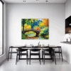 Small Bridge Over Stream Dining Room Demo